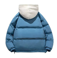 Women's Quilted Sherpa-Lined Hooded Puffer Jacket with Drawcord Hem - Maisie London