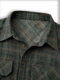 Women's Check Maxi Shirt Dress with Button-Front and Pockets - Maisie London