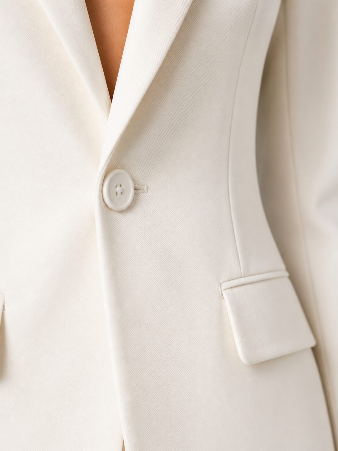 Women's Tailored Wide-Leg Trouser Suit Set with Single-Button Blazer - Maisie London