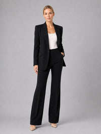Women's Tailored Single-Breasted Blazer and Straight-Leg Trouser Set - Maisie London