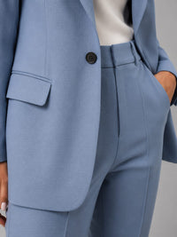 Women's Tailored Single-Breasted Blazer and Straight-Leg Trouser Set - Maisie London