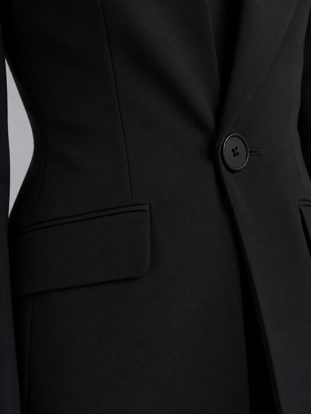 Women's Fitted Blazer and Flared Trouser Set with Stand Collar - Maisie London